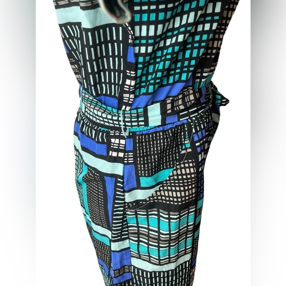 Banana Republic Retro Geometric Color Block Dress - Picture 3 of 10